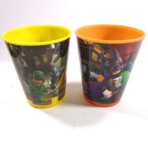 The Lego Movie 2017 Collectible McDonalds Drink Tumbler Plastic Cup (Lot Of 2)